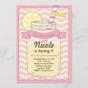 Pink Lemonade Invitation / Pink Lemonade Invite