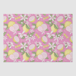 Pink Lemonade Lemon Birthday Tissue Paper