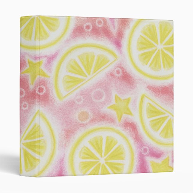 Pink Lemonade 'Lemons' binder (Front/Spine)