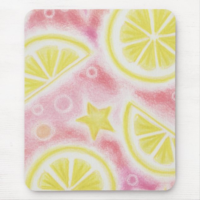 Pink Lemonade 'Lemons' mousepad (Front)