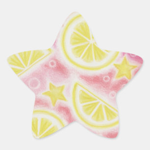 Pink Lemonade 'lemons' sticker star