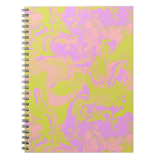 Pink Lemonade Marbled Notebook