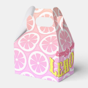 Pink Lemonade Party Favor Box