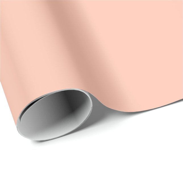 Pink Lemonade Solid Colour | Classic | Elegant Wrapping Paper (Roll Corner)