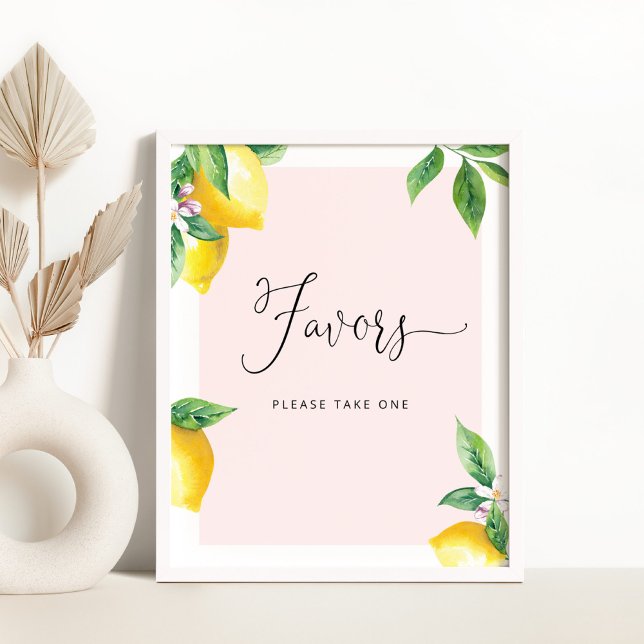 Pink Lemons babay shower Favours Poster (Creator Uploaded)
