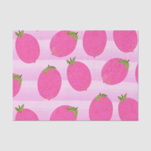 Pink Lemons Lemonade Summer Fruit Watercolor Party Tissue Paper