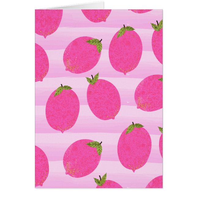 Pink Lemons Summer Fruit Bright Birthday Party (Front)