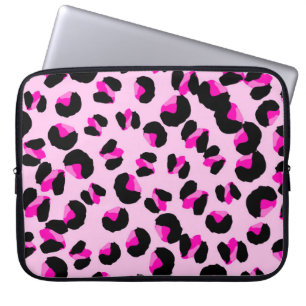 Pink leopard. Animal skin pattern. Leopard. Panthe Laptop Sleeve