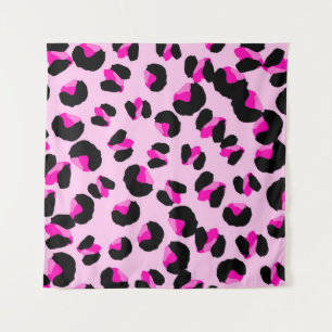 Pink leopard. Animal skin pattern. Leopard. Panthe Tapestry