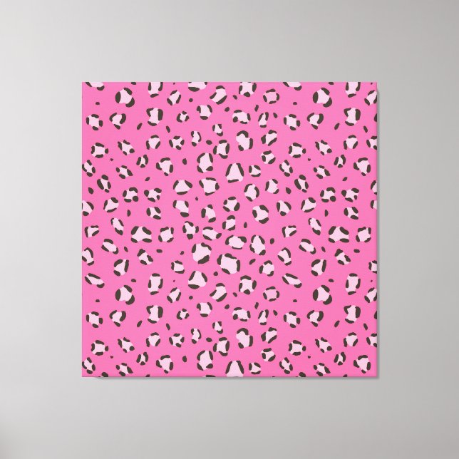Pink Leopard / Cheetah Pattern (animal pattern) Canvas Print (Front)