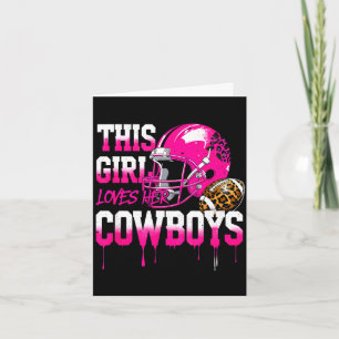 Pink leopard football helmet this girl loves her card