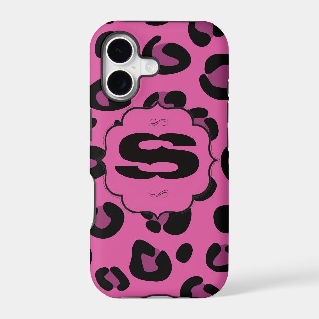 Pink Leopard iPhone 5 Mate Barely There™ Case (Back)