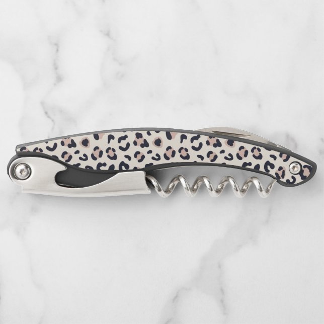 Pink leopard pattern  corkscrew (Front)