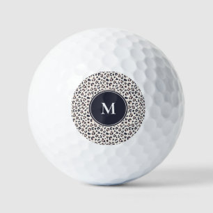 Pink Leopard pattern custom name  Golf Balls