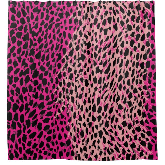 Pink leopard pattern textile fabricanimal,backgrou (Front)