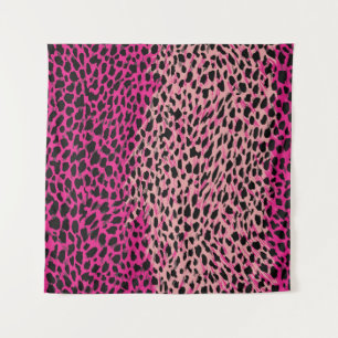 Pink leopard pattern textile fabricanimal,backgrou tapestry