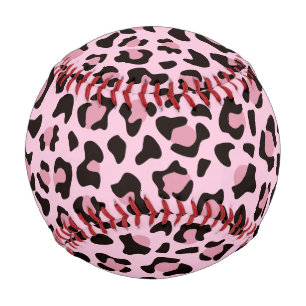 Pink Leopard Print Baseball