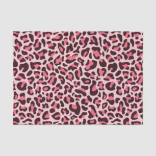 Pink Leopard Print Cheetah Print Decoupage Tissue Paper