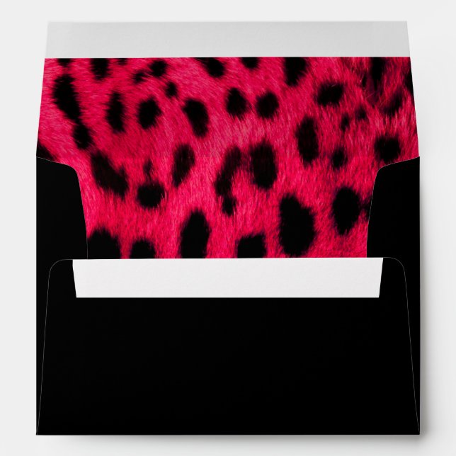 "Pink Leopard Print" Envelopes (Back (Bottom))