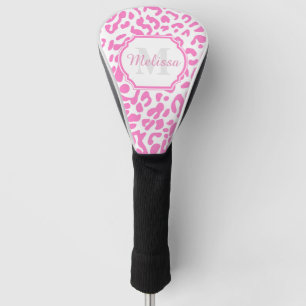 Pink Leopard Print Golf Head Cover