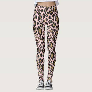 Pink Leopard Print Leggings