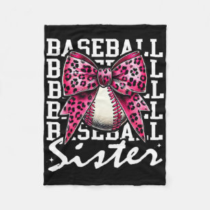 Pink Leopard Print Leopard Pink Coquette Bow Byseb Fleece Blanket