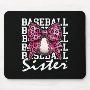 Pink Leopard Print Leopard Pink Coquette Bow Byseb Mouse Pad