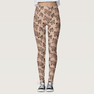 Pink Leopard Print Pattern – Chic Animal Leggings