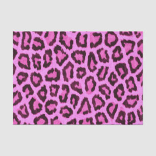 Pink leopard print pattern tissue paper