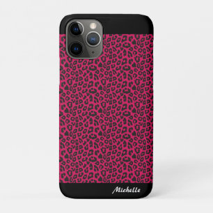 pink Leopard Print Personalized  iPhone 11 Pro Case