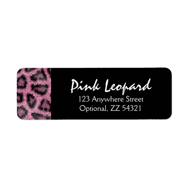 Pink Leopard Print Trendy Fur Pattern Wild Animal (Front)