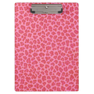 Pink Leopard Skin Clipboard