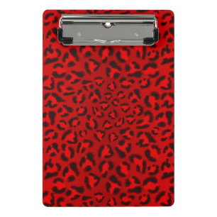 Pink leopard texture pattern. mini clipboard