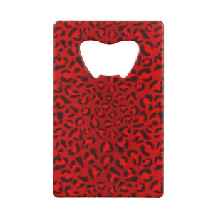 Pink leopard texture pattern. wallet bottle opener
