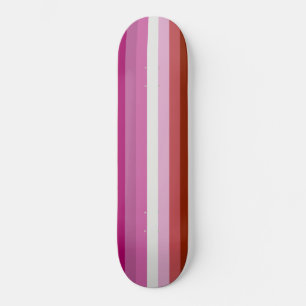Pink Lesbian Pride Flag Skateboard