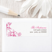 Pink Letterpress Style Wedding