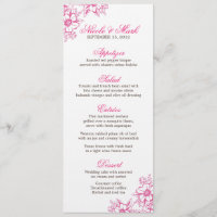 Pink Letterpress Style Wedding
