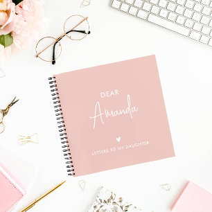 PINK   Letters to My Daughter Keepsake Memory Notebook