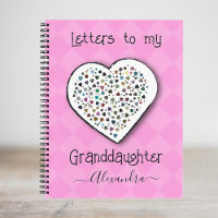 Pink Letters to my Granddaughter Personalized