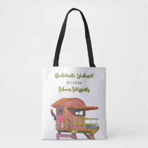 Pink Lifeguard Vibes Bachelorette Weekend Tote Bag