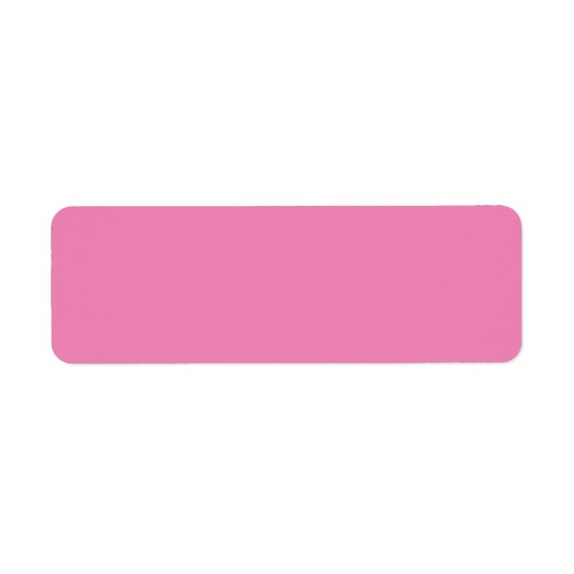 Pink, Light Thulian Pink Return Address Label (Front)