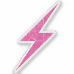 Pink Lightning Bolt Of Feminism (vintage)