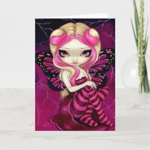 "Pink Lightning" Greeting Card