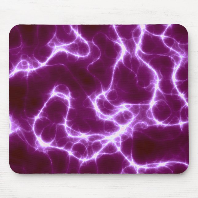 Pink Lightning Mouse Pad (Front)