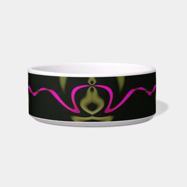 Pink Lights Pet Bowl (Front)