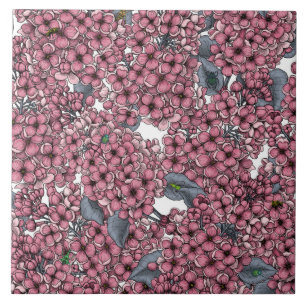 Pink Lilac garden Tile