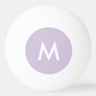 Pink Lilac Ping Pong Ball Custom Monogram M
