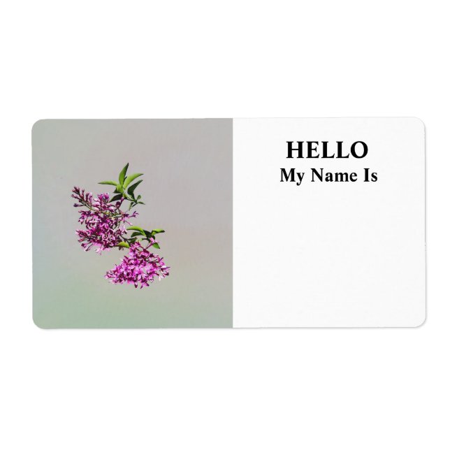 Pink Lilacs and Leaves (Front)