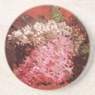 Pink Lilacs by Vincent van Gogh, Still Life Flower Coaster