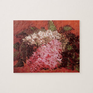 Pink Lilacs by Vincent van Gogh, Still Life Flower Jigsaw Puzzle